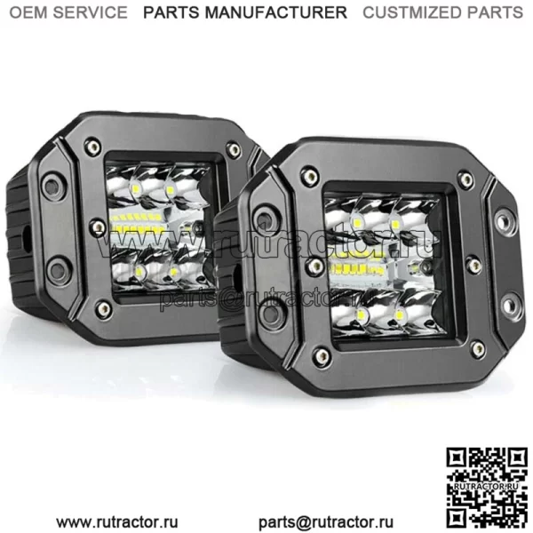 Для Honda FourTrax 300 1994-2000 светодиодных противотуманных фар с точечным лучом, крепление вровень с поверхностью 5 дюймов (для: более чем одного транспортного средства)