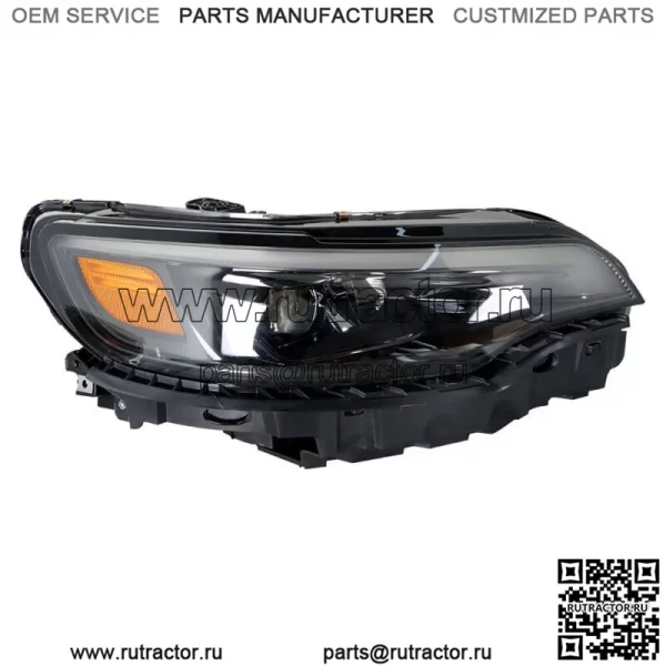 Фара передняя пассажирская для Jeep Cherokee 2019-2022 LED с черным корпусом балласта - Image 2