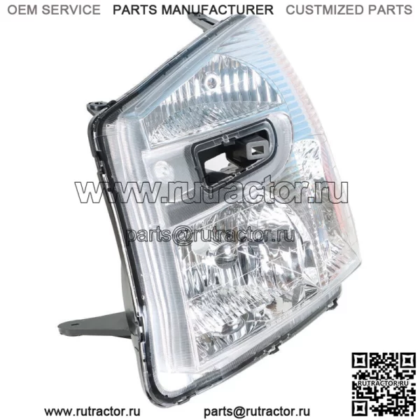Левый для 2005-2009 Chevy Equinox Галогеновая фара в сборе хромированный корпус прозрачный - Image 3
