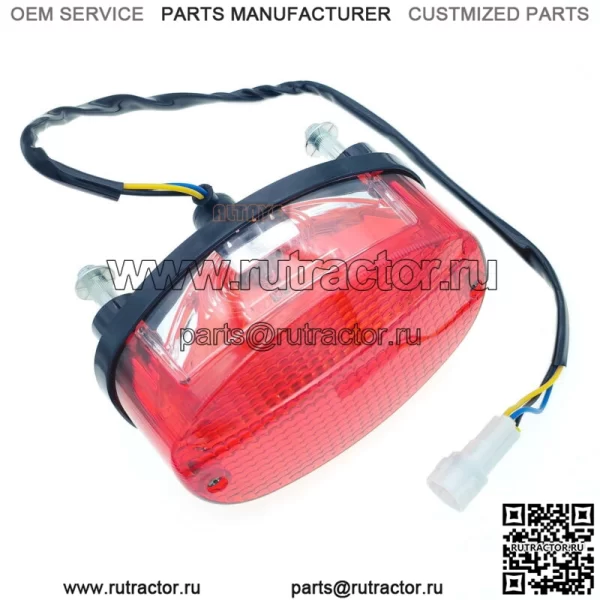 Задний фонарь в сборе с лампочкой для YAMAHA 350 350R YFM350R 2003-2013 (для: Yamaha 660R)