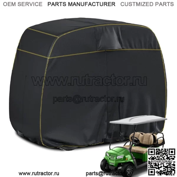 Чехол для гольф-кара 600D Ткань для 4-х пассажирского автомобиля Yamaha Honda Club Car EZGO Golf Car - Image 2