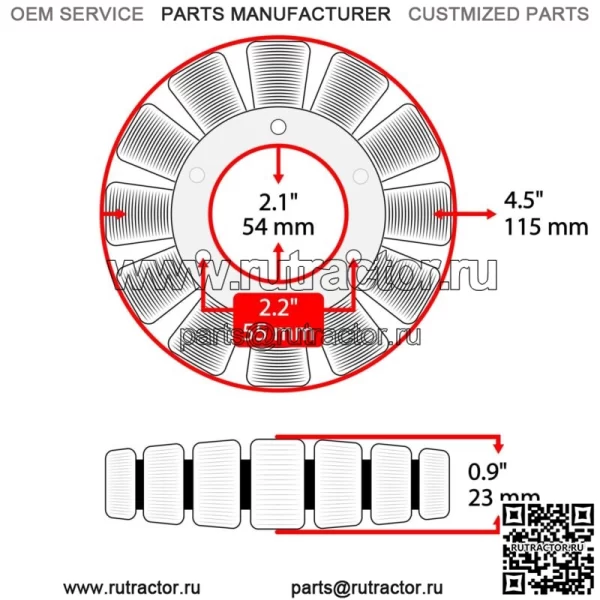 Статор и регулятор выпрямитель для Yamaha Rhino 660 YXR660 2004-2007 с прокладкой (для: Yamaha Rhino 660 2006 года) - Image 2