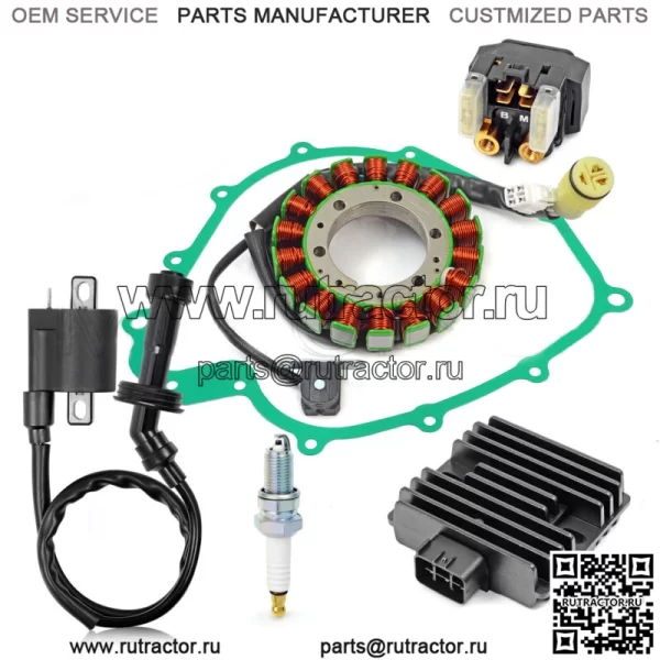 Комплект реле катушки зажигания и статора для Yamaha Rhino 660 YXR660 2004-2007 (подходит для Yamaha Rhino 660)
