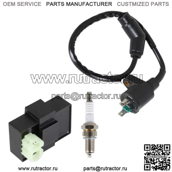 Для Honda FourTrax 300 TRX300 2x4 4x4 1990-1993 Катушка зажигания Свеча зажигания CDI Box - Image 4