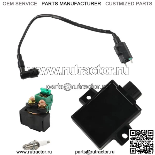 Катушка зажигания CDI Box Стартер Соленоид Реле для Kawasaki Bayou 220 KLF220A 1996