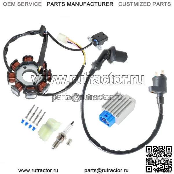 Подходит для Polaris Outlaw 90/50 катушка зажигания свеча зажигания регулятор статор 2007-15 - Image 2