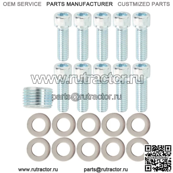 Для Dana 60 10-болтовая задняя алюминиевая крышка дифференциала с прокладкой сливной пробки - Image 2