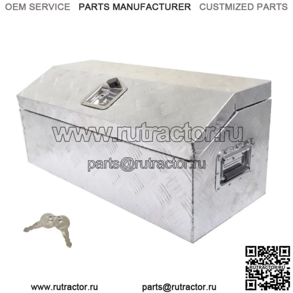 30" x 13" x 13" Ящик для инструментов из алюминия для квадроцикла, автомобиля, прицепа, пикапа, багажника