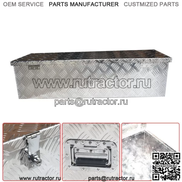 39" x 13" x 10" ящик для инструментов для прицепа кемпера пикапа с плоской платформой для хранения под кузовом - Image 2