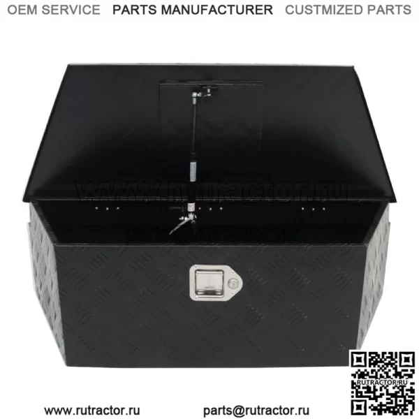 Ящик для инструментов из алюминиевого сплава размером 39" x 16,5" x 12" с одной распоркой, замком и ключами - Image 2