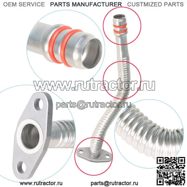 Для 2004 2005 2006 2007 Dodge Cummins 5.9L Turbo трубка возврата масла сливная трубка - Image 2