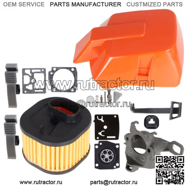Для Husqvarna Air Filter Cover Carb Kit Подходит для бензопил 362 365 372 372XP