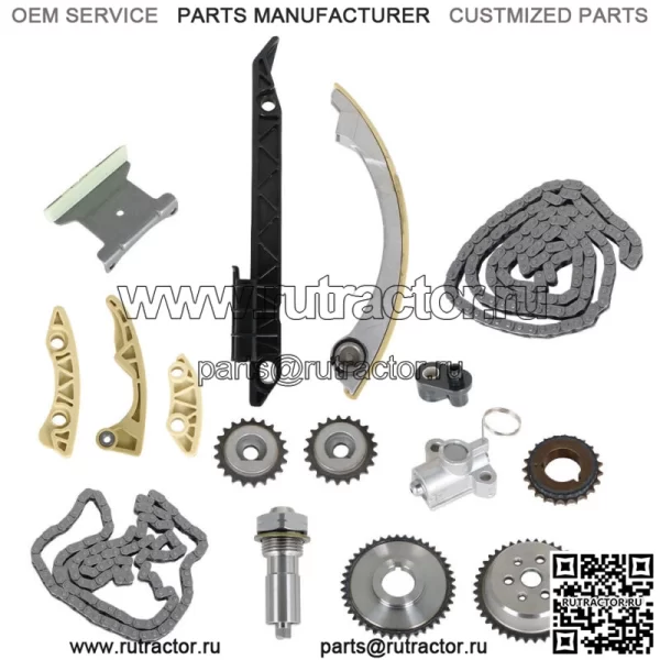 Комплект цепи ГРМ для Chevrolet Malibu Equinox L4 2.4L 2.2L 2.0L DOHC 2006-2015