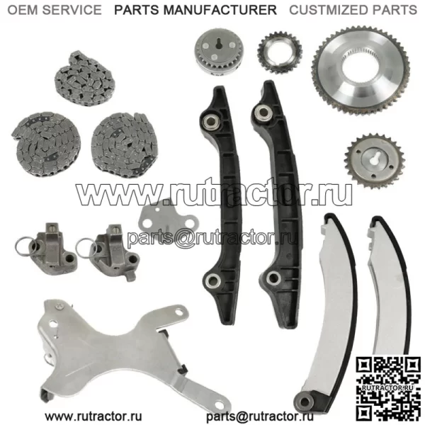 Комплект цепи ГРМ для 04-13 Jeep Liberty Dodge Dakota Ram1500 3.7L (NGC Cam Gear)