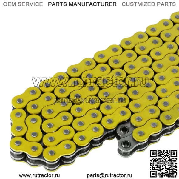 Желтая приводная цепь с уплотнительным кольцом для Bombardier Canam DS650 DS650X 2004 2005 2006 2007 - Image 2