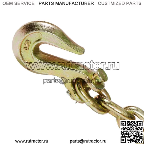 3/8" 20' G70 буксировочная цепь стяжной хомут с крючками класса 70, новый - Image 5