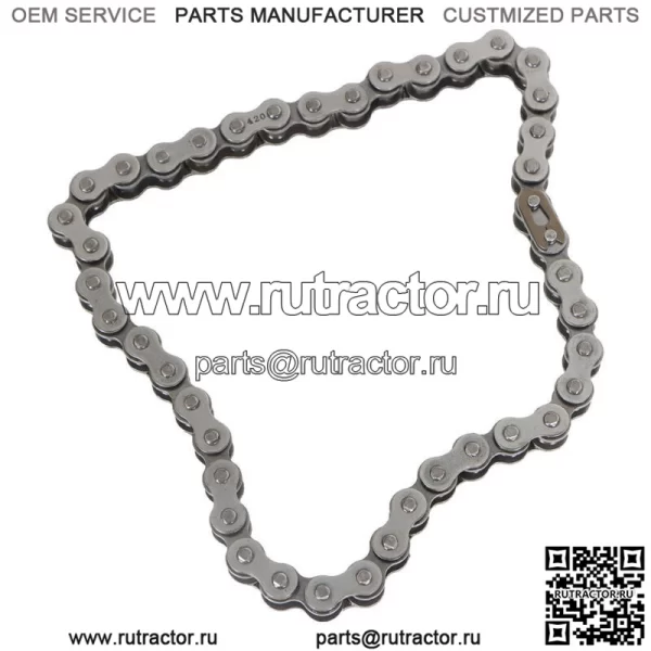 Цепь переднего промежуточного вала для мини-байка Coleman CT200U,CT200U-EX,BT200X #420 42L - Image 2