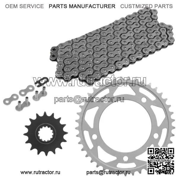 94582-40114-00 2CR-25441-00-00 Приводная цепь и звездочки для Yamaha 525 Шаг 120