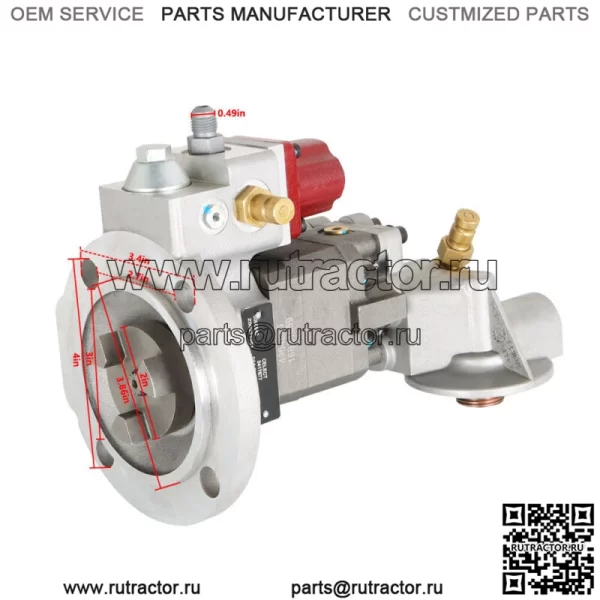 Топливный насос для двигателя Cummins N14, M11, QSM11 ISM11 с основанием - Image 4