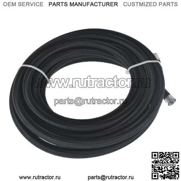 Черный нейлоновый плетеный E85 PTFE топливный шланг 20 футов 8AN -8AN 10 фитингов шланг комплект E85 - Image 4