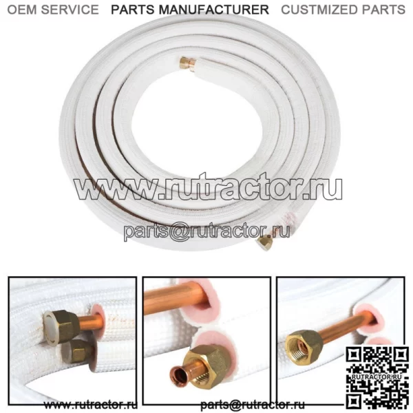 16 футов 1/4" - 3/8" диаметр установочный комплект подходит для мини-сплит-систем с тепловым насосом - Image 2