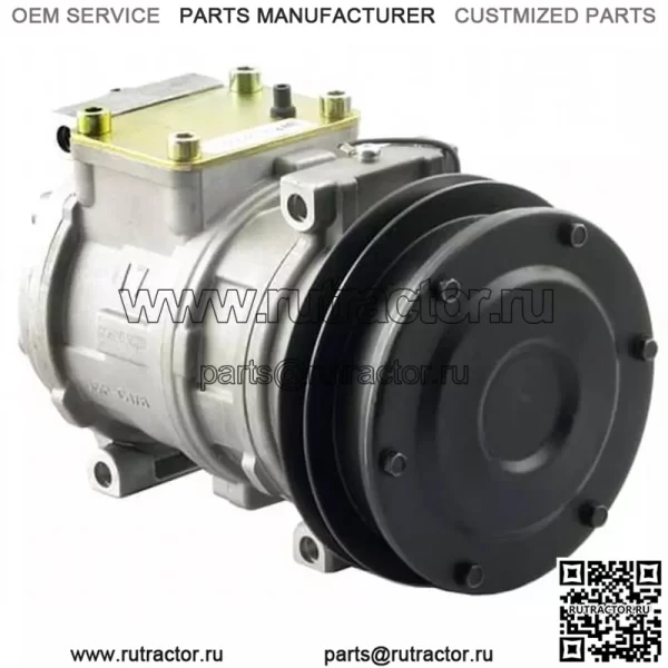 88295763 Компрессор Nippondenso 10PA17C с 1-канавочной муфтой — подходит для John Deere
