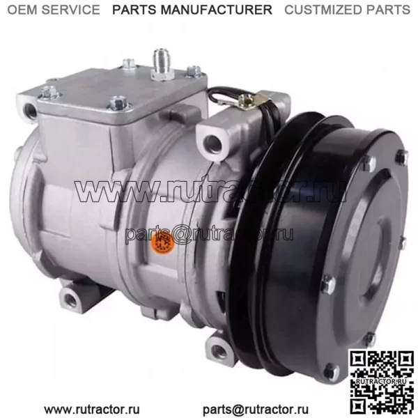 88RE46657 Компрессор Nippondenso 10PA17C с 1-канавочной муфтой — подходит для John Deere