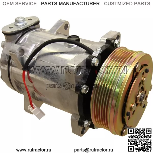 F0NN19D629AA Компрессор Sanden SD510 Style для тракторов Ford/New Holland 5640 ++