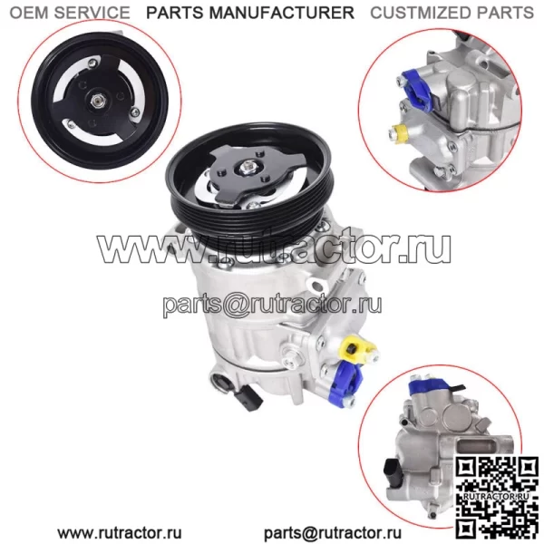 Компрессор кондиционера для 2005-2014 VW JETTA 2.5L 2010-2014 Golf 2008 Passat R32 - Image 2