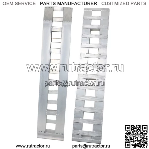 72" X 15" 6500 ФУНТОВ АЛЮМИНИЕВЫЙ Крюк рампа ЛЕГКОВОЙ АВТОМОБИЛЬ ГРУЗОВИК ПРИЦЕП автовоз ТЯГАЧ Пара - Image 4
