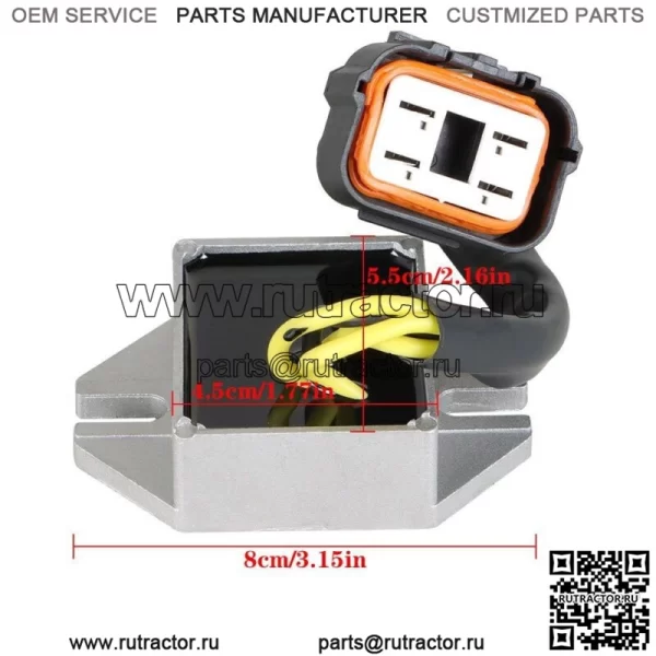 РЕГУЛЯТОР НАПРЯЖЕНИЯ подходит для 1999-2002 MXZ 600 и 700, 2000-2002 Ski-Doo MXZ X 44 - Image 3