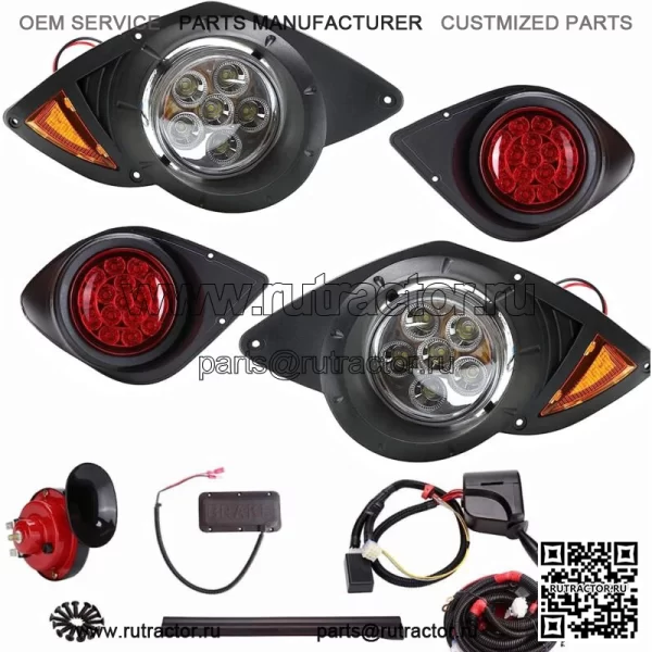 Комплект светодиодных фонарей для гольф-кара Yamaha G29 YDR Drive 07+ и поворотный сигнал, гудок, тормоз 12 В