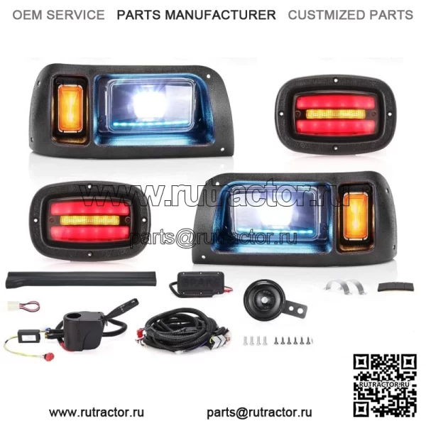 Комплект светодиодных фонарей для гольф-кара Club Car DS 12-48 В, с ближним/дальним светом, поворотниками