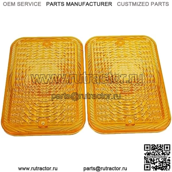 2 шт. янтарных линз LVU18745 совместимы с трактором John Deere 1023E 1025R 1026R 2027R 2032R 3120 3203 3320 4105 4520 4600 5415 5425 - Image 2