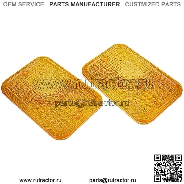 2 шт. янтарных линз LVU18745 совместимы с трактором John Deere 1023E 1025R 1026R 2027R 2032R 3120 3203 3320 4105 4520 4600 5415 5425 - Image 3