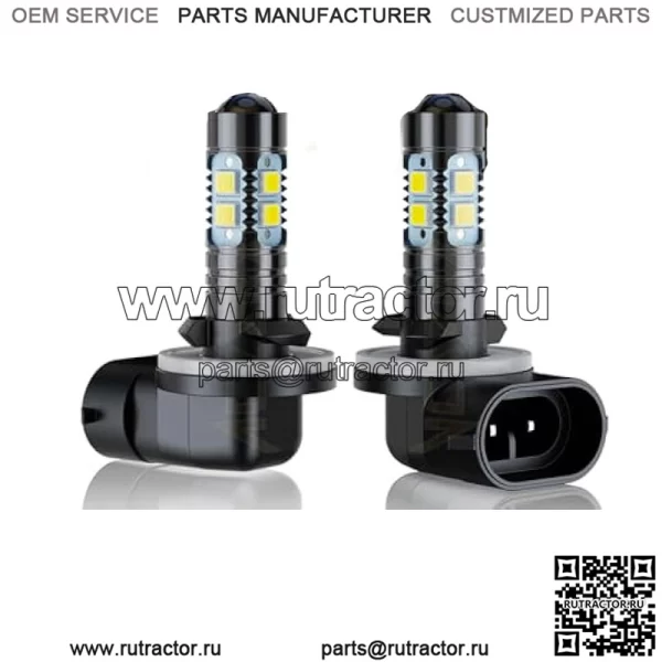 Совместимо с фарами Deere Gator X754 X758 XUV 550 560 590i JD AM144881, лампочками 886/894/896/881, Plug N Play, яркость 300%, лампочки 6000K белого цвета 12 В 35 Вт, 2 шт. в упаковке