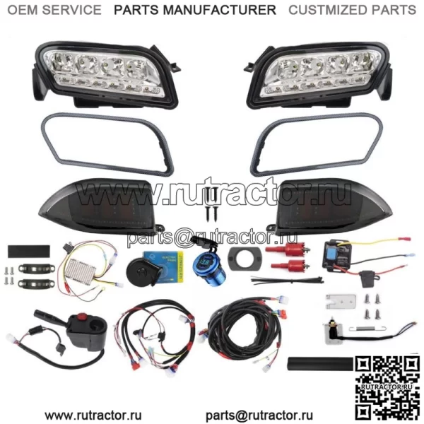 Гольф-кар Deluxe Plus LED Light Kit Fit Club Car Tempo Electric & Gas