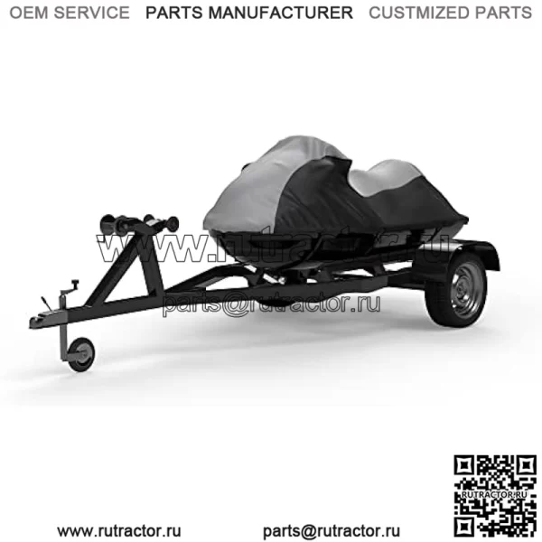 Чехол для гидроцикла, защищающий от непогоды, совместим с Yamaha Wave Runner FZR 2009-2016 годов — серый/черный цвет — можно перевозить на прицепе — защищает от дождя, солнца и многого другого! В комплект входят ремни для прицепа и сумка