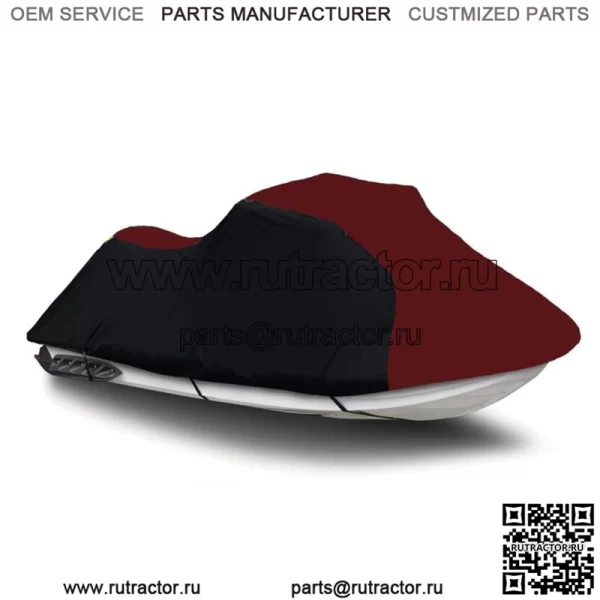 Черный/бордовый чехол для гидроцикла Yamaha WaveRunner FX Cruiser SVHO 2014 2015 (для: Yamaha SVHO 2015)