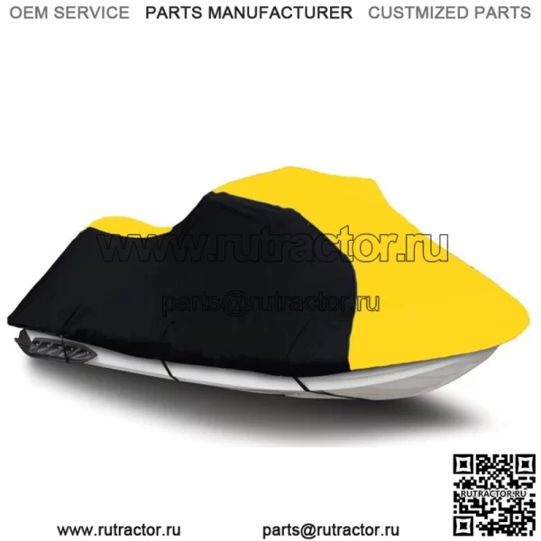 Черный/желтый чехол для гидроцикла PWC подходит для Yamaha WaveRunner FX Cruiser SVHO 2014 2015 (для: Yamaha SVHO 2015)