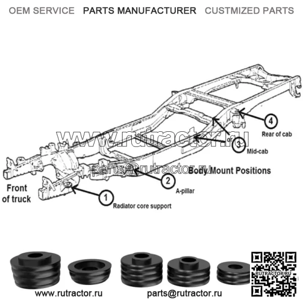 Подходит для Ford F250 F350 99-16 кузов полиуретановый комплект втулок запасные части - Image 4