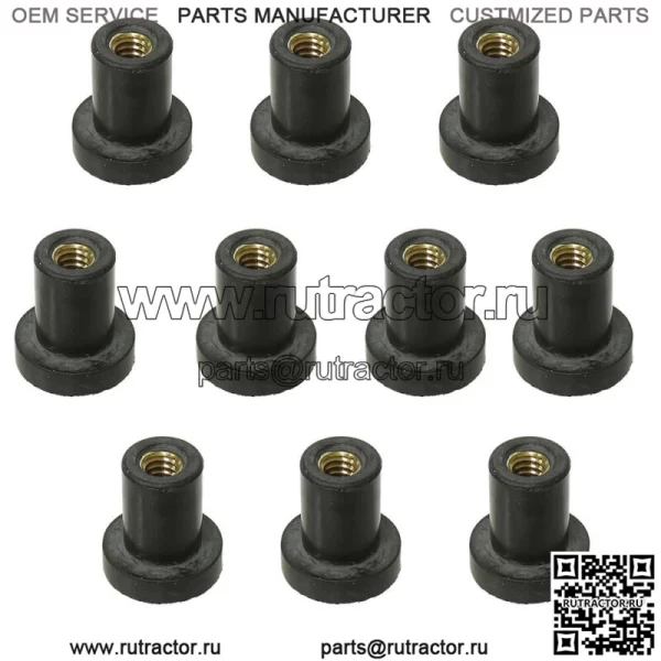 10 шт. в упаковке гаек Wellnut Grommets Well для Polaris, заменяет OEM# 7541923