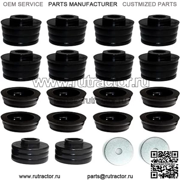 Крепления кузова, комплект втулок для кабины кузова, для Ford F250 F350 Super Duty 2WD 4WD 08-16, полиуретановый комплект втулок для крепления кабины кузова 18 шт.