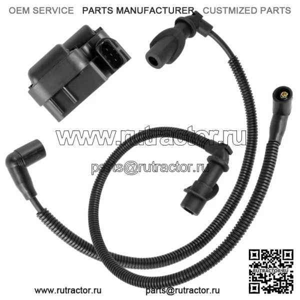 Катушка зажигания с проводом свечи зажигания 59,3 / 49,5 см для Polaris Sportsman 700 06-07 (для: Polaris) - Image 4
