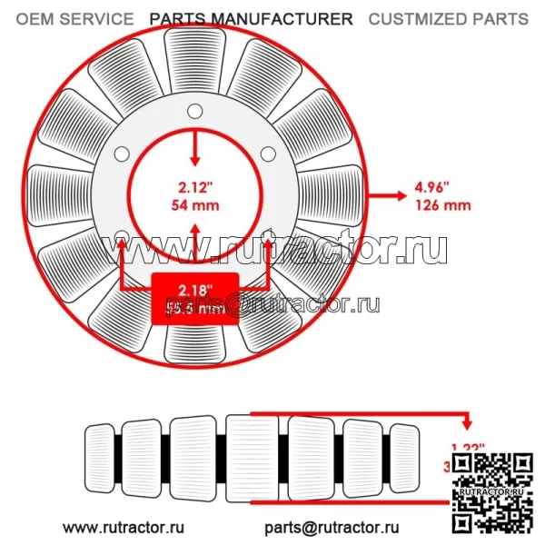 Статор для Polaris Ranger Crew XP 1000 2019 2020 2021 2022 / 4018448 4017516 (для: Polaris) - Image 2
