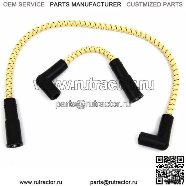 Комплект проводов зажигания Sumax Yellow Black Cloth для Harley Softail Dyna 99-17 (для: Harley-Davidson)