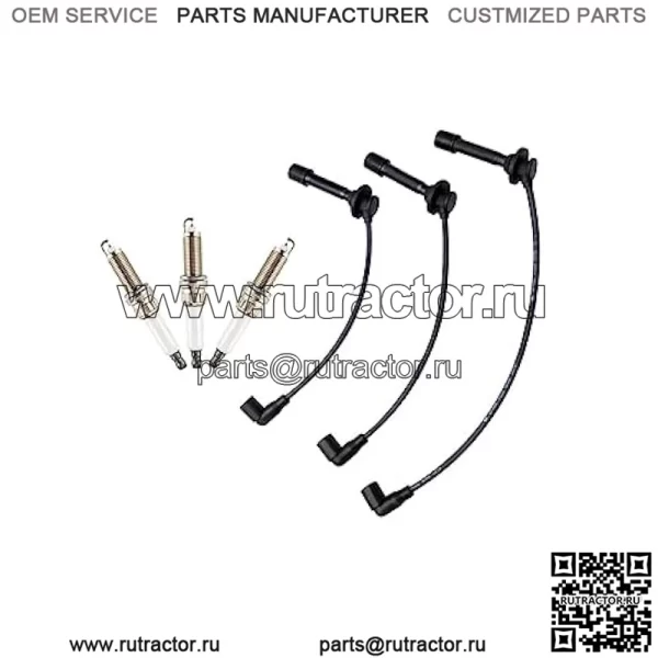 Комплект проводов и свечей зажигания MIA11722 MIA11723 MIA11724 Совместимо с John Deere 825i 825i S4, расширенная версия (3 шт.) XTPTFABS - Image 2