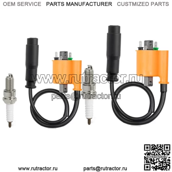 2 свечи зажигания катушки зажигания для Kawasaki Teryx 750 800 KRF750 09-13 KRF800 15-22 (для: более одного транспортного средства)