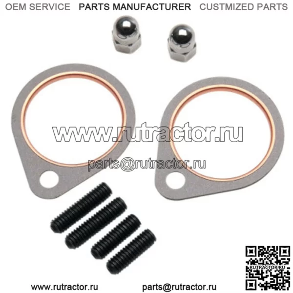 Оригинальные прокладки выхлопной системы James Fire Ring, комплект шпилек и гаек Harley Shovelhead 66-84 (для: Harley-Davidson)