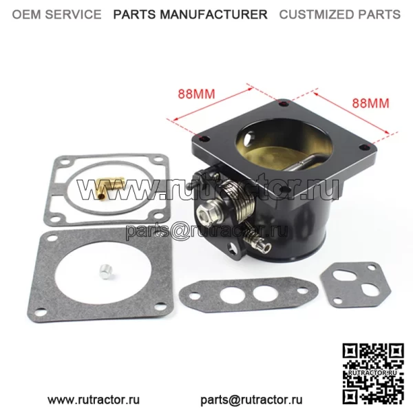 Модифицированный корпус дроссельной заслонки для Ford Mustang 5.0L 86-93 V8 75 мм корпус дроссельной заслонки из алюминиевого сплава - Image 2